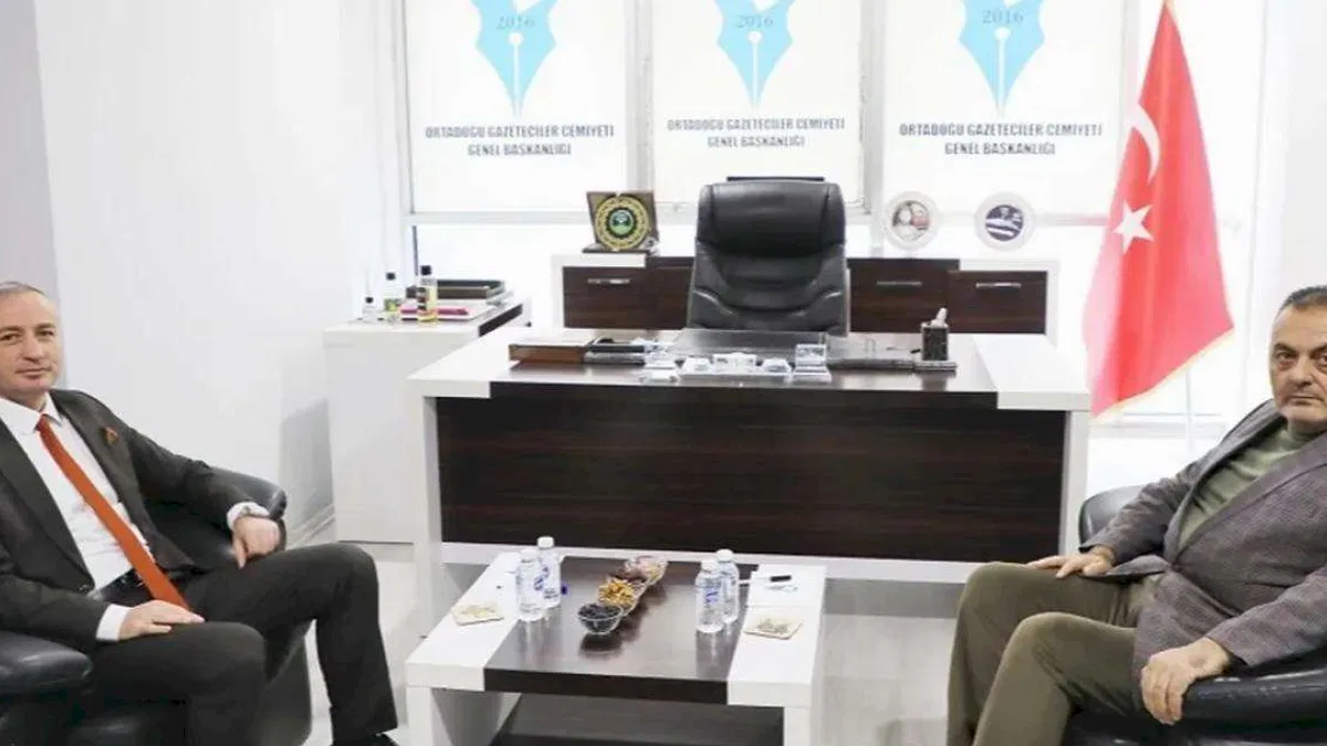 Ağrı'da Milli Eğitim Müdürü Kökrek’ten Ortadoğu Gazeteciler Cemiyeti’ne ziyaret