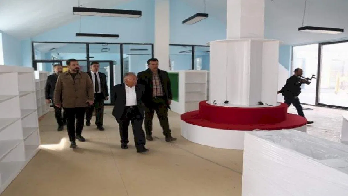 Kayseri'de Çocuk Kütüphanesi ve Müzik Okulu inşaatı tam gaz