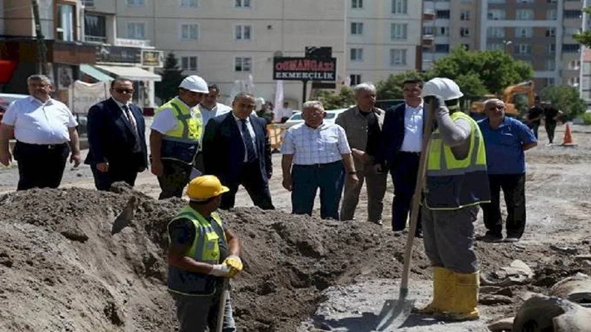 KASKİ'den Melikgazi'de altyapı çalışması
