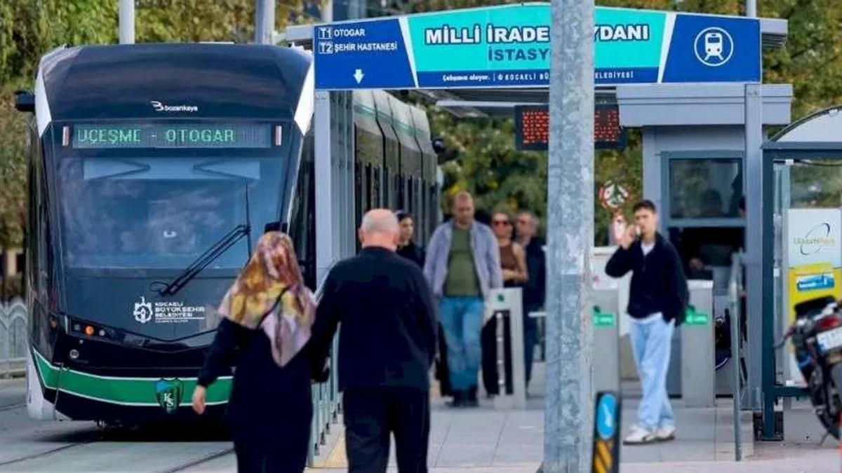 Kocaeli'de Akçaray, 2025’te 19 milyon yolcu taşıdı