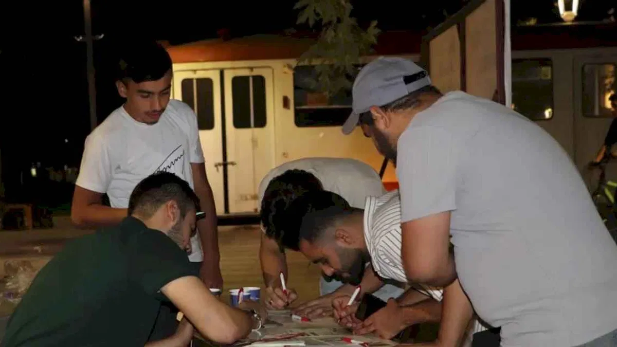 Konya'da 'Saadet'li gençlerden fidan kampanyası
