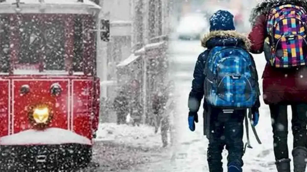 İstanbul'da eğitime kar engeli!
