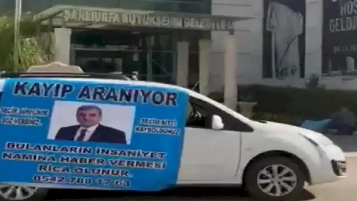 Şanlıurfa'da Başkanı pankartla arıyorlar!