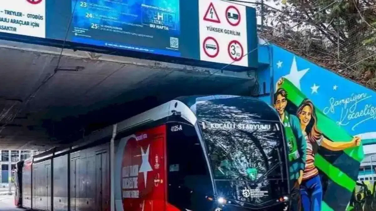 Kartepe demir ağlarla örülüyor... Kartepe tramvayı için ilk kepçe vuruldu