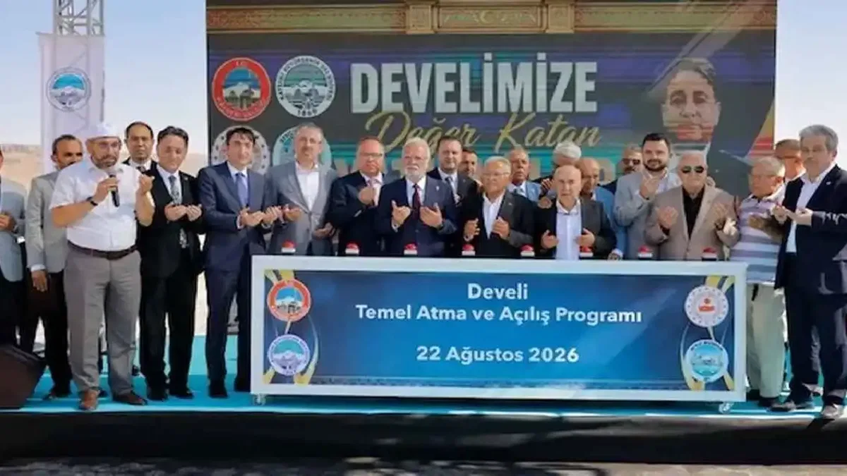 Kayseri Develi'de yeni eserlerin temeli atıldı