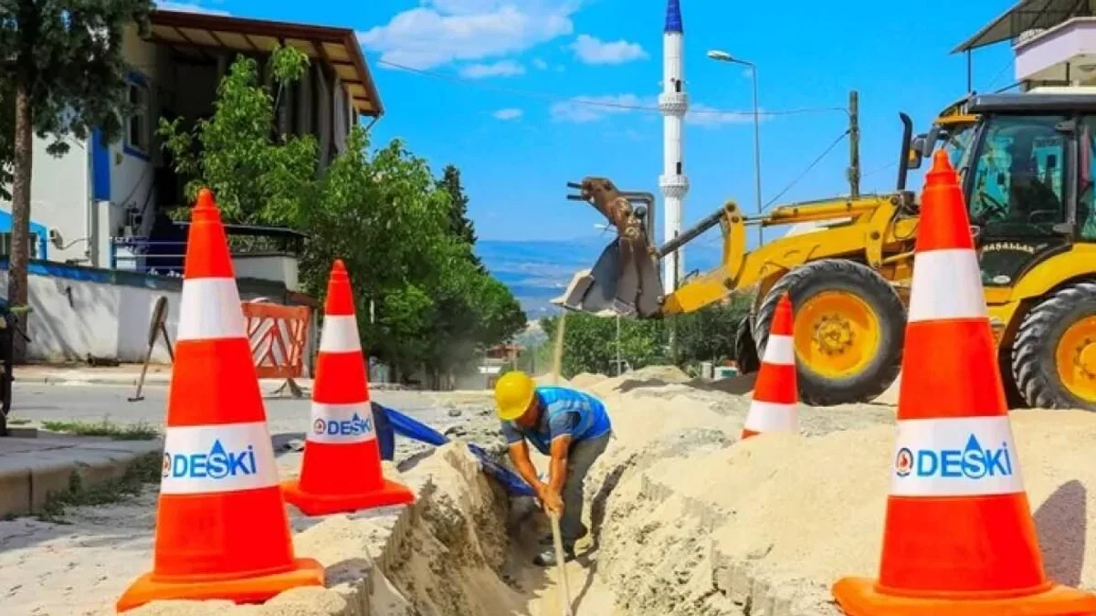 Honaz'da asbestli içme suyu boruları tarihe karışıyor