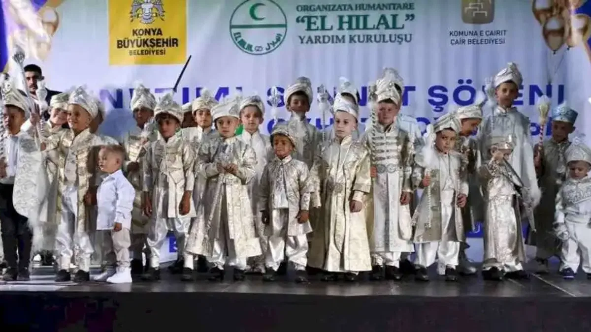 Konya'nın kardeş şehri Üsküp'te sünnet şöleni
