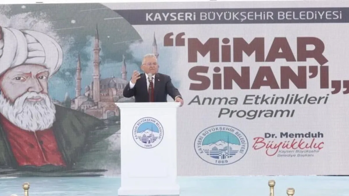 Kayseri Büyükşehir Mimar Sinan'ı unutmadı