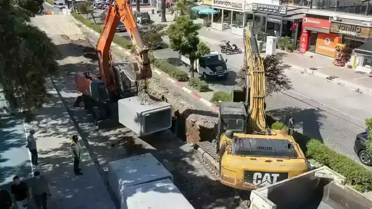 İzmir Bergama’da taşkın riskine karşı yeni hat