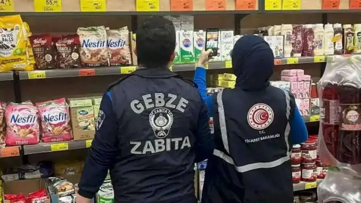 Gebze’de fiyat etiketleri denetlendi