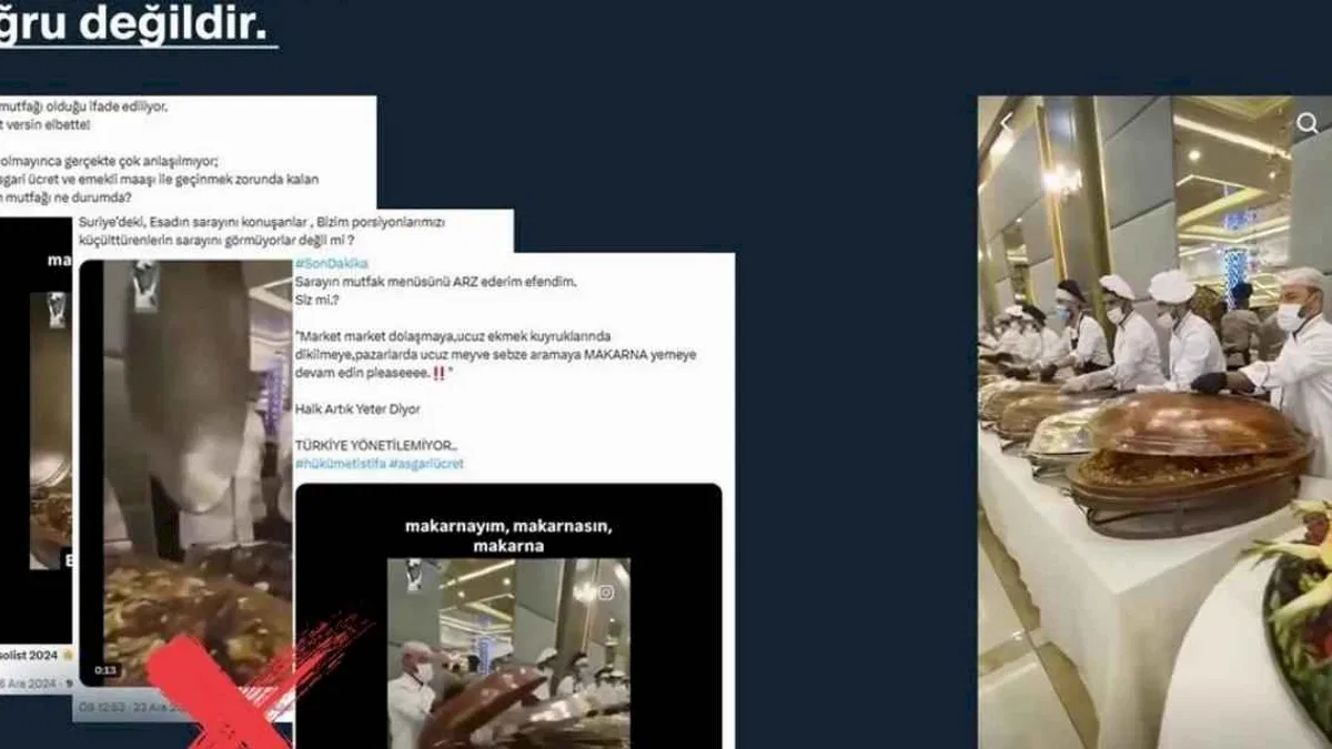 Çok konuşulan görüntüler o mutfağa ait değil!