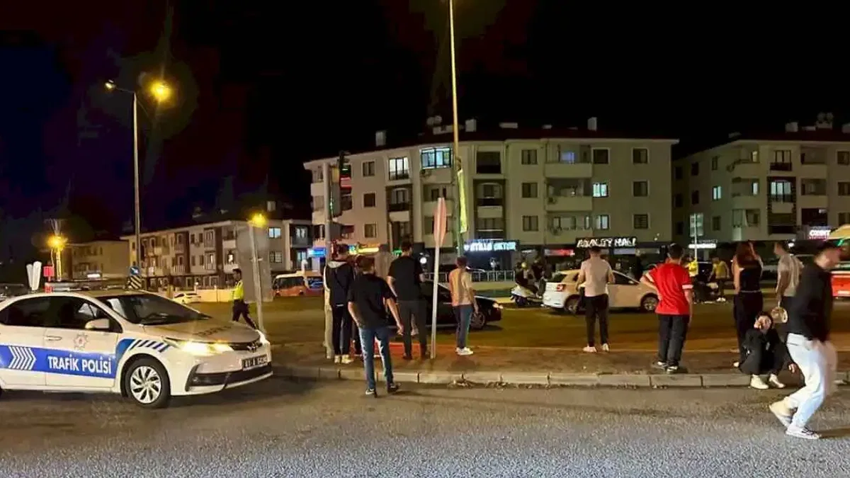 Düzce'de zincirleme kaza 2 yaralı