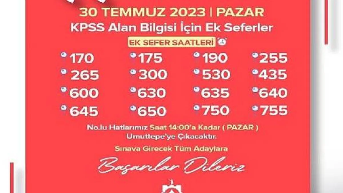 KPSS için Büyükşehir'den ek sefer