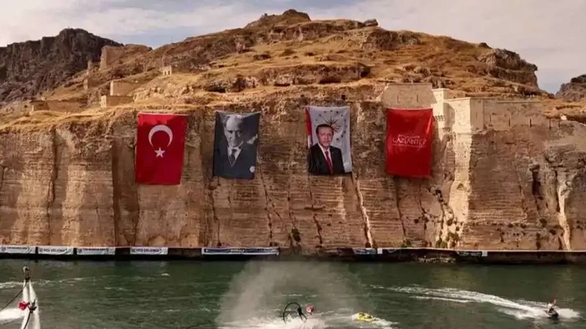 Gaziantep Rumkale su sporları etkinliği nefes kesti