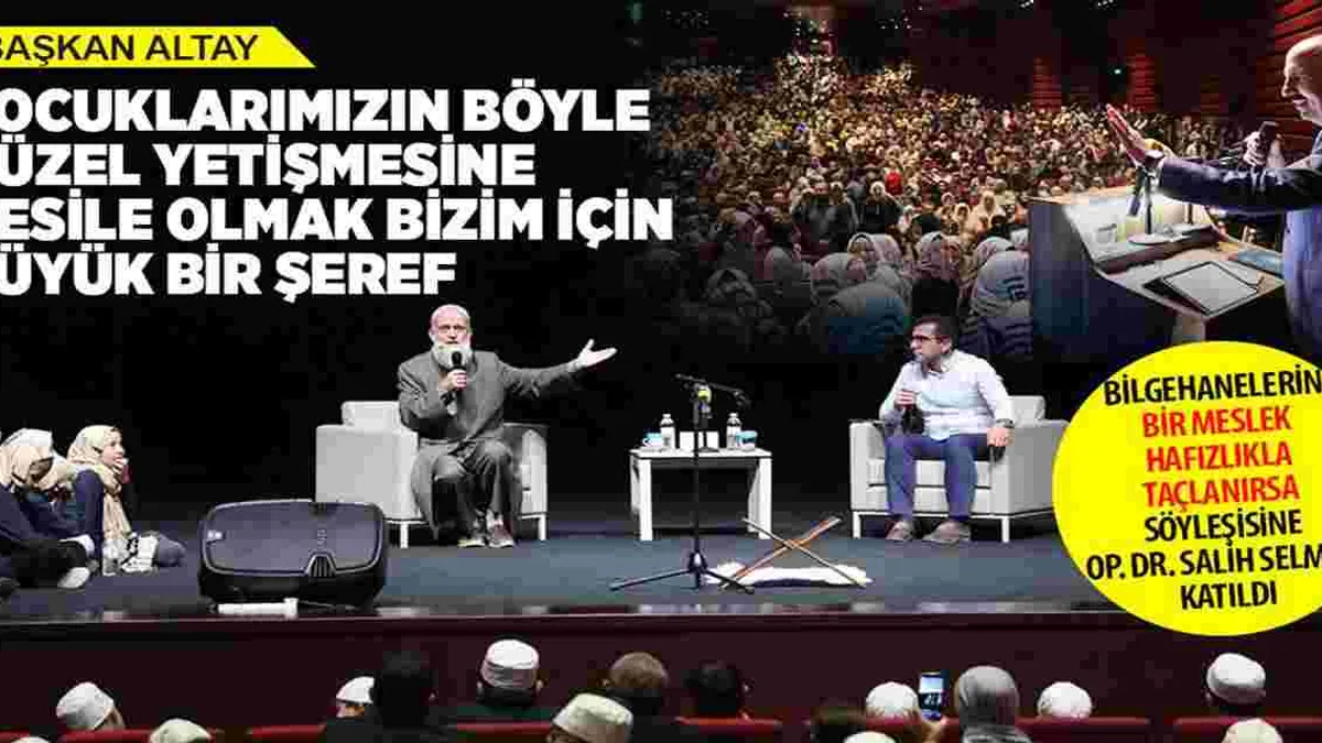 Konya'da 'Bir Meslek Hafızlıkla Taçlanırsa' söyleşisine Op. Dr. Salih Selman katıldı