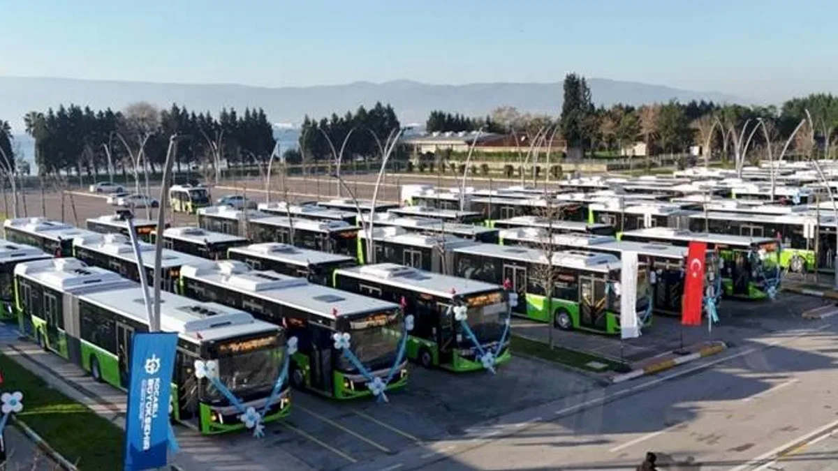 Kocaeli'nin ulaşım filosuna 68 otobüs takviye