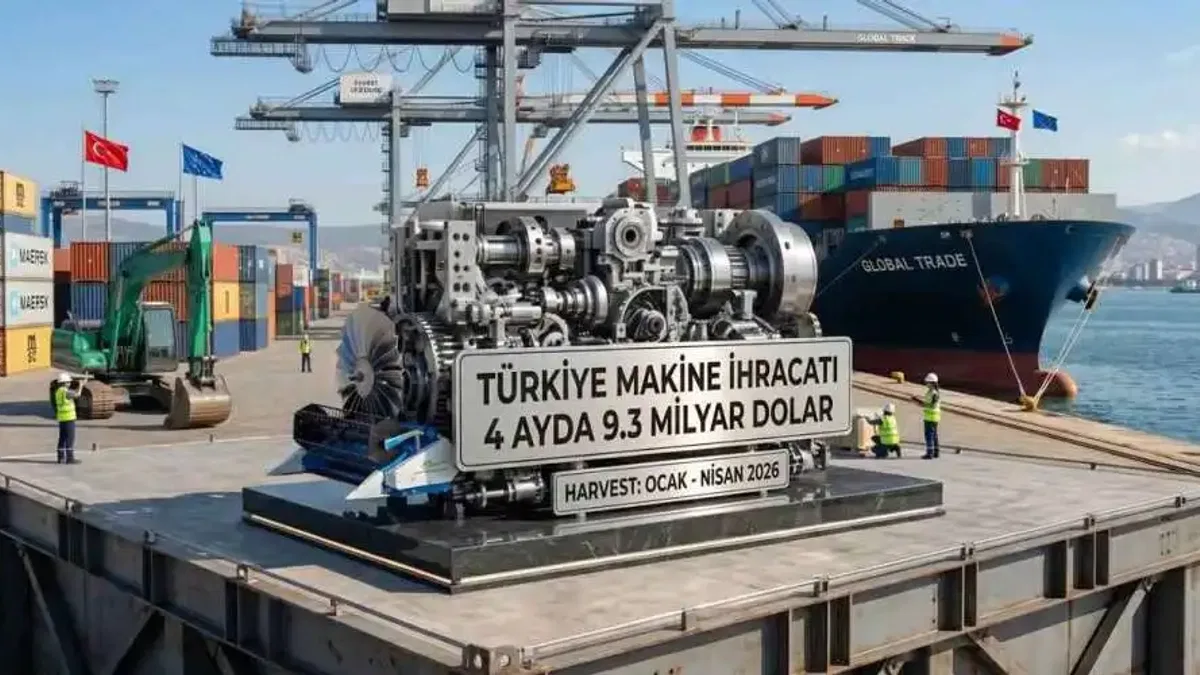 Makine ihracatımız dört ayda 9,3 milyar dolar oldu