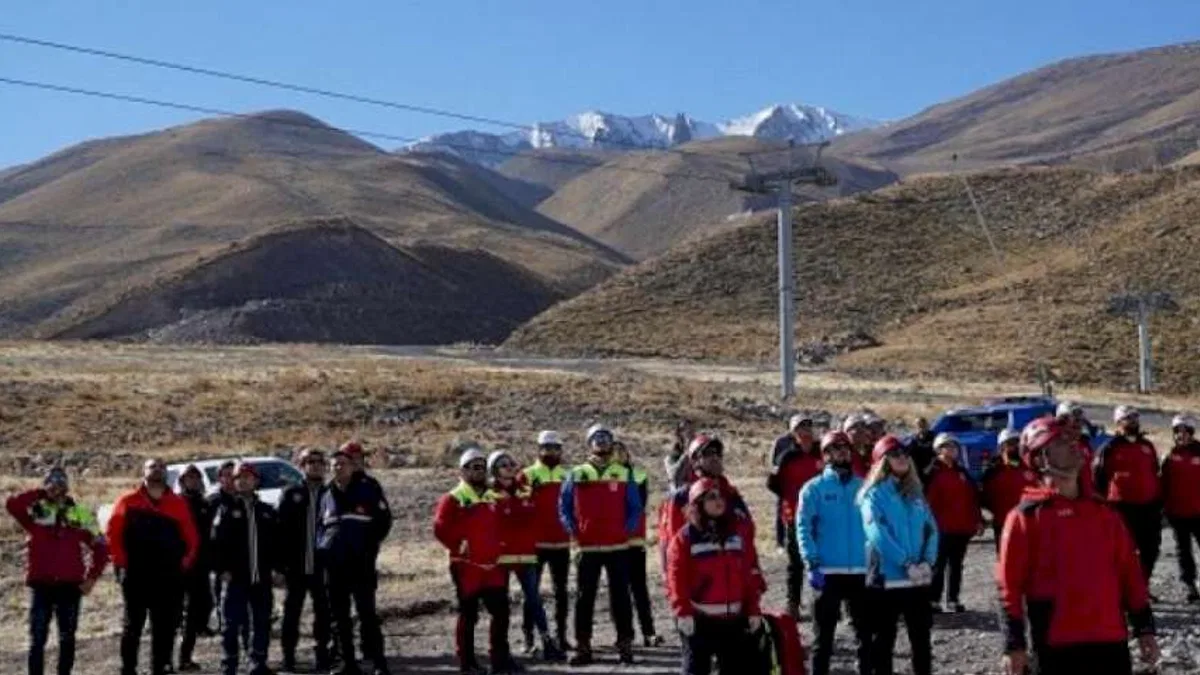 Kayseri Erciyes'te kurtarma tatbikatı