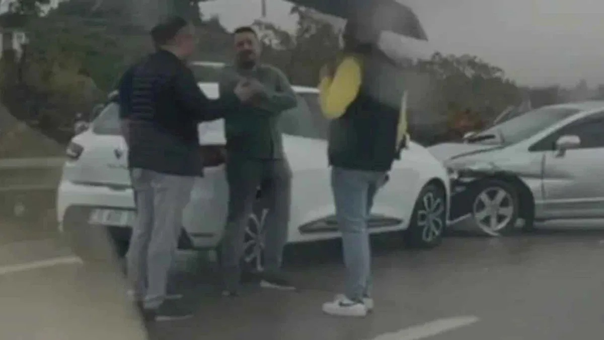 Şiddetli yağmur Bursa'da trafik kazasını beraberinde getirdi