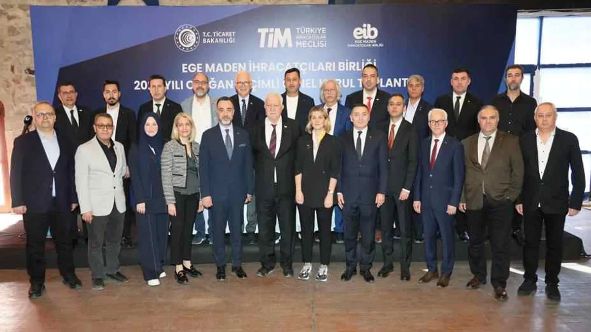 Ege Maden İhracatçıları Birliği 2 milyar dolar hedefiyle yeni döneme girdi