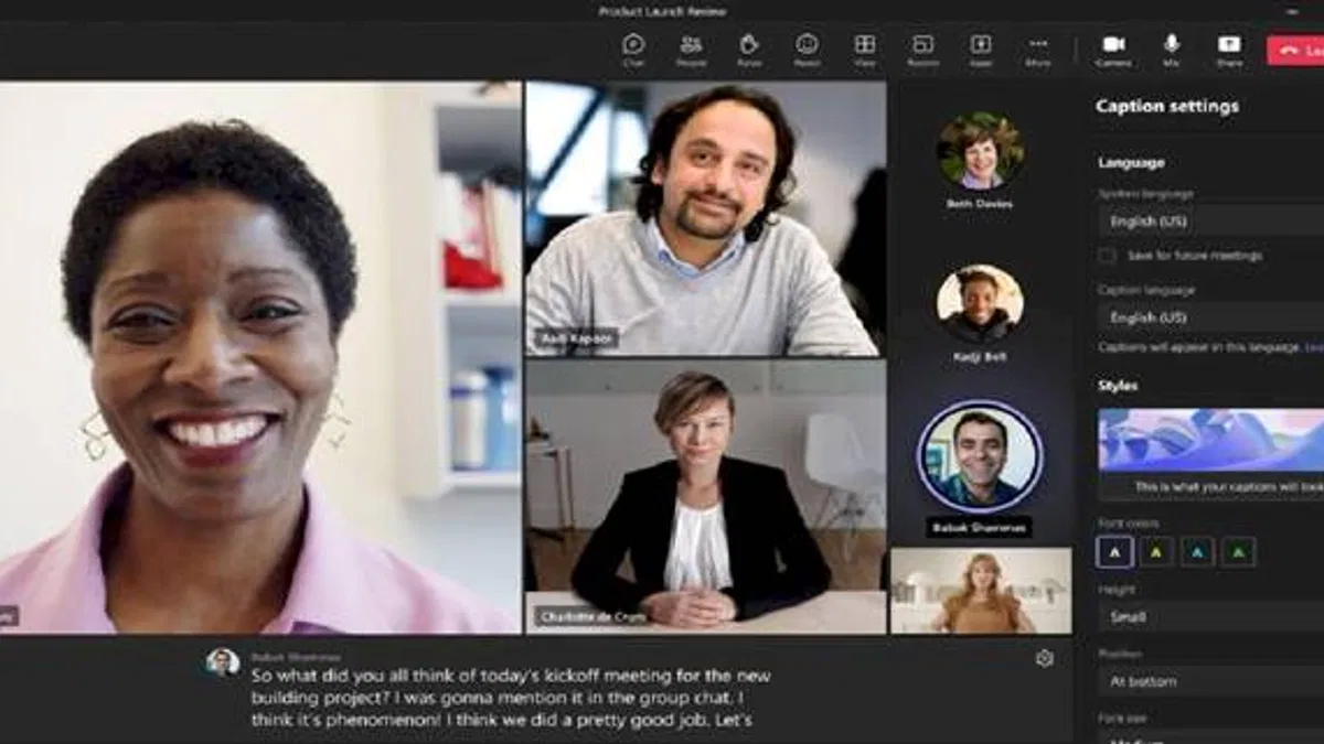 Artık Microsoft Teams’de Altyazılar Özelleştirilebilecek