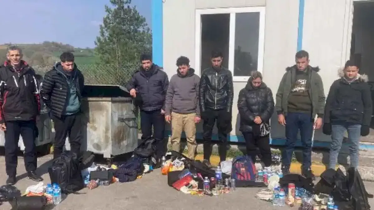 Edirne’de 8 kaçak göçmen yakalandı