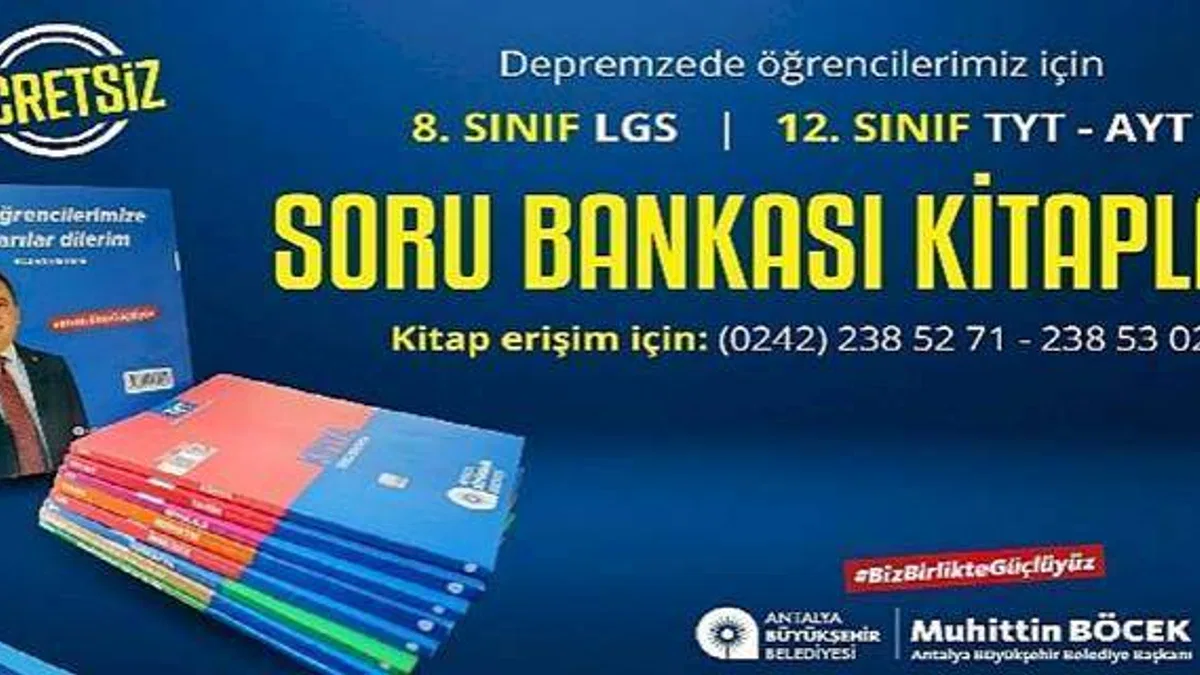 LGS ve YKS Sınavına Girecek Gençlere Ücretsiz Kitap