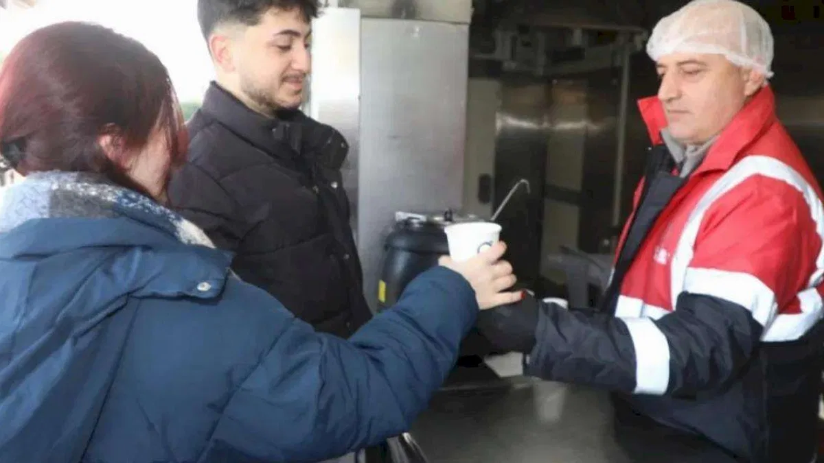 Ordu'da soğuk havada iç ısıtan hizmet