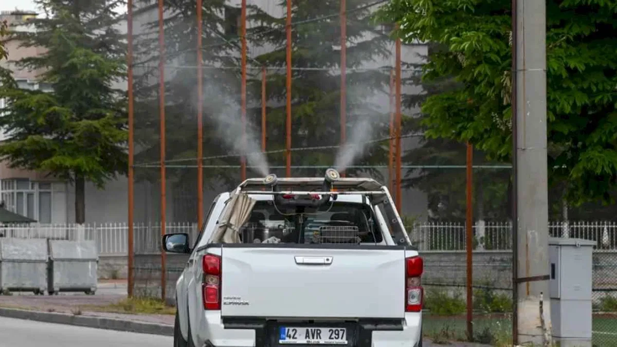 Konya Selçuklu'da ilaçlama çalışmaları