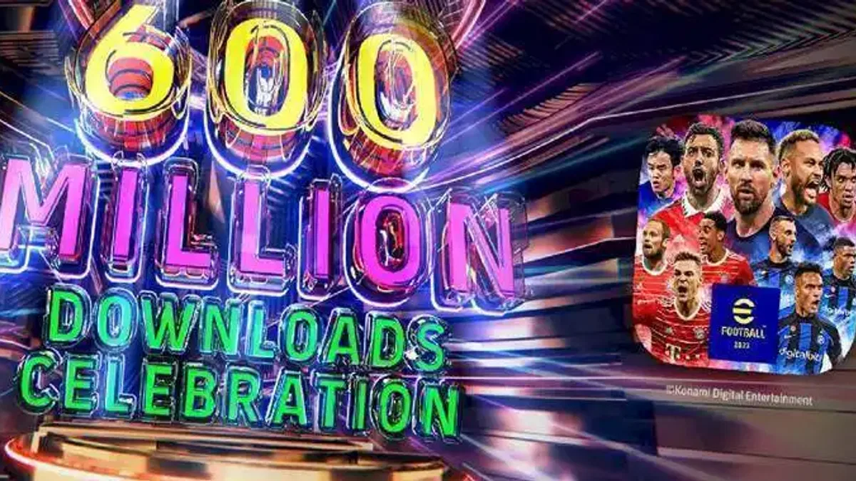 eFootball 2023 Dünya Çapında 600 Milyon İndirmeyi Aştı