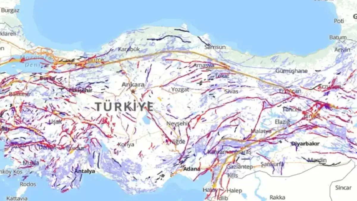 Türkiye'nin diri fay haritası güncellendi... Diri faylar 700’e yükseldi!