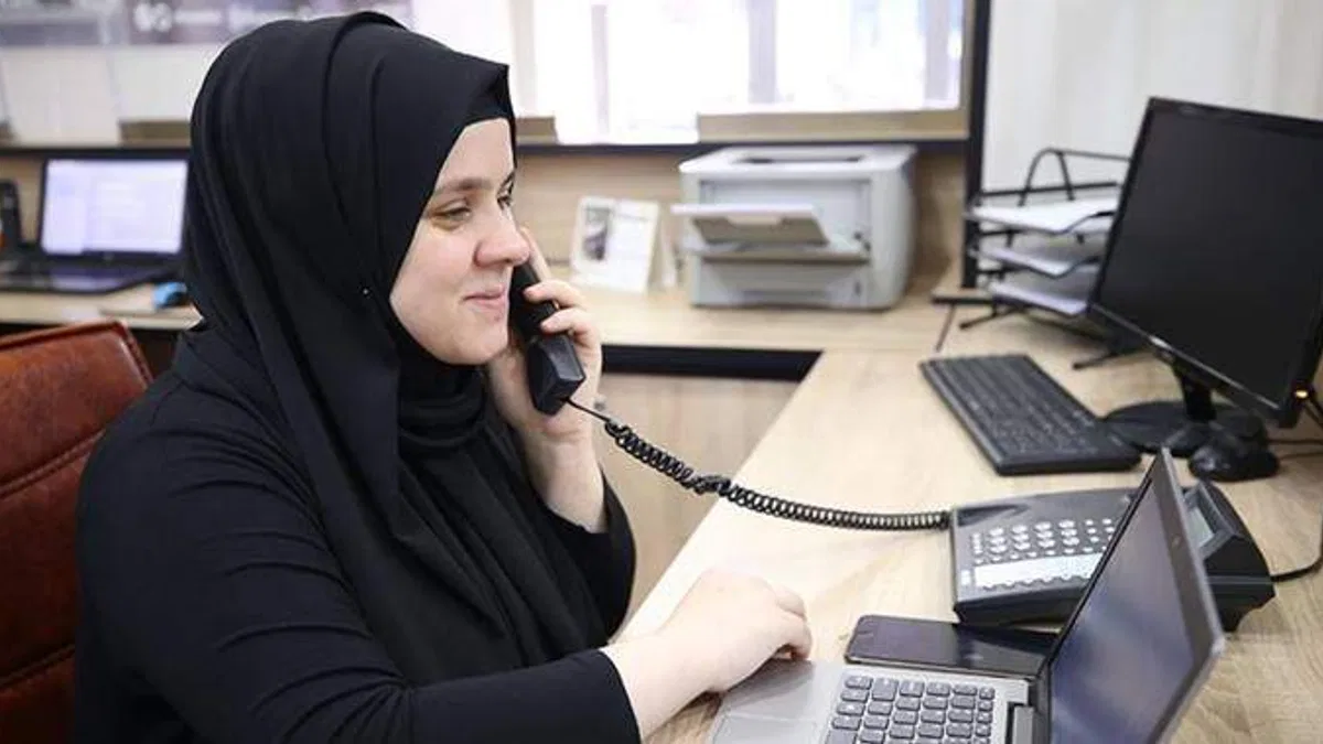 Belediyenin santrali, görme engelli Şevval'e emanet