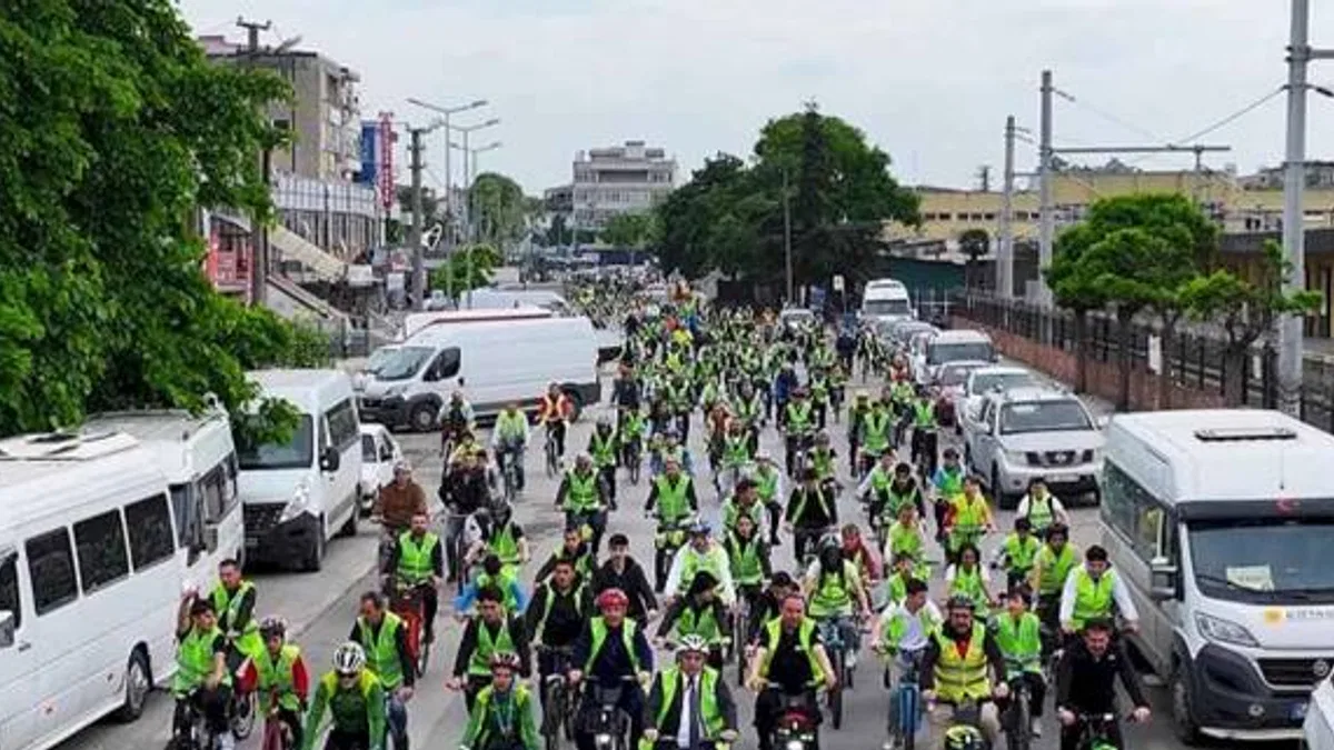 Sakarya'da pedallar şehrin merkezinde döndü