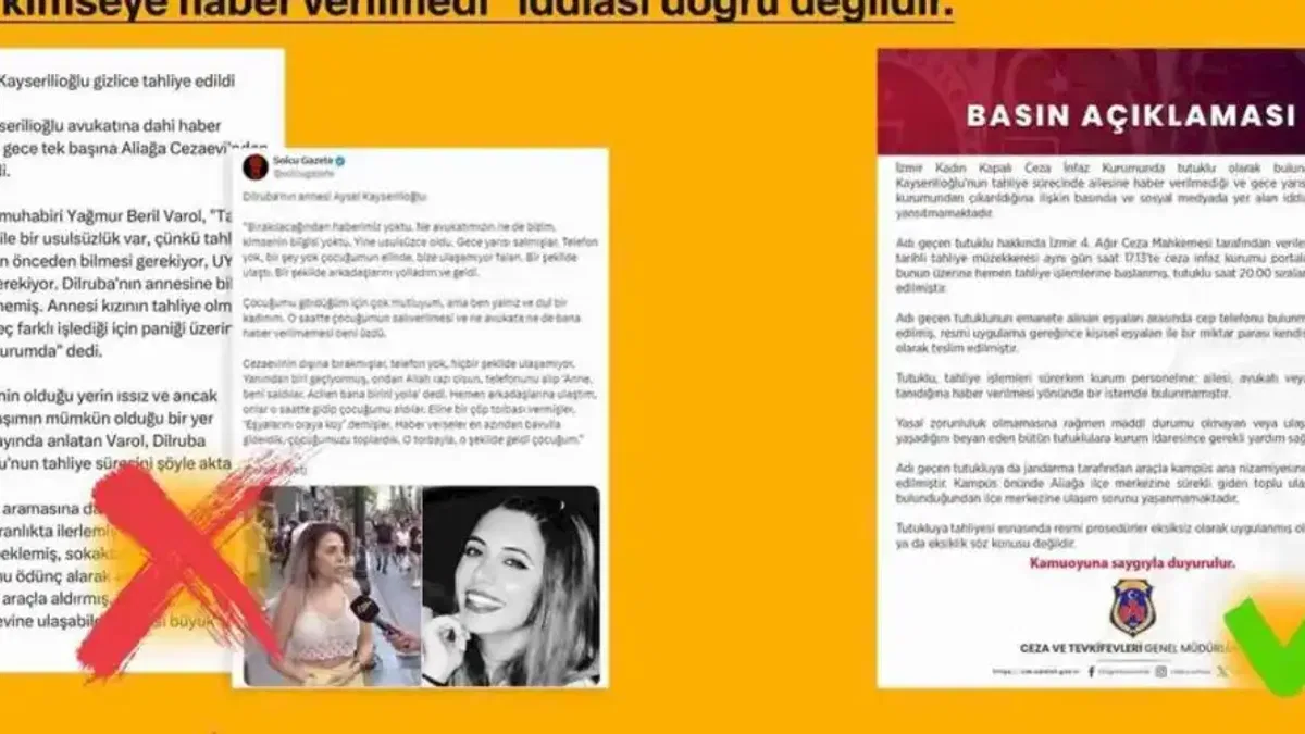 Dilruba gizlice tahliye mi edildi? Açıklama geldi