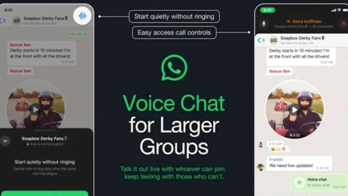 WhatsApp, Büyük Gruplar İçin Sesli Sohbet Özelliğini Sunmaya Başladı