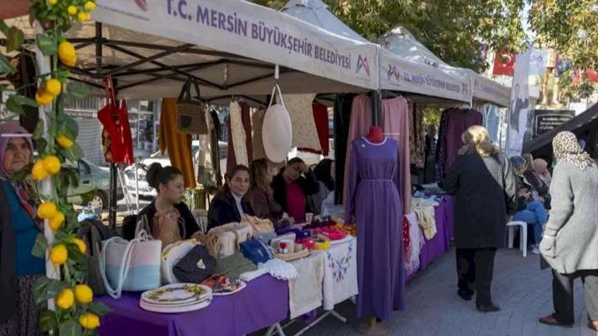 Mersin’de Yerli Malı Haftası kadın emeğiyle hayat buldu