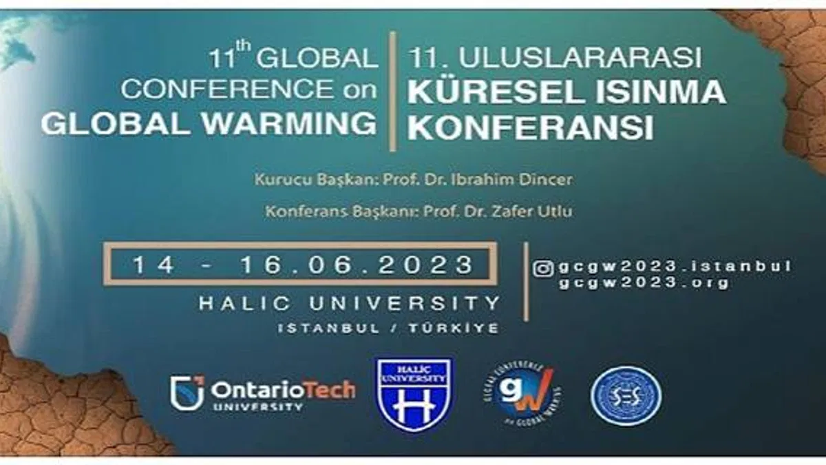 Haliç Üniversitesi 11. Uluslararası Küresel Isınma Konferansı'na (GCGW-2023) Ev Sahipliği Yapacak!