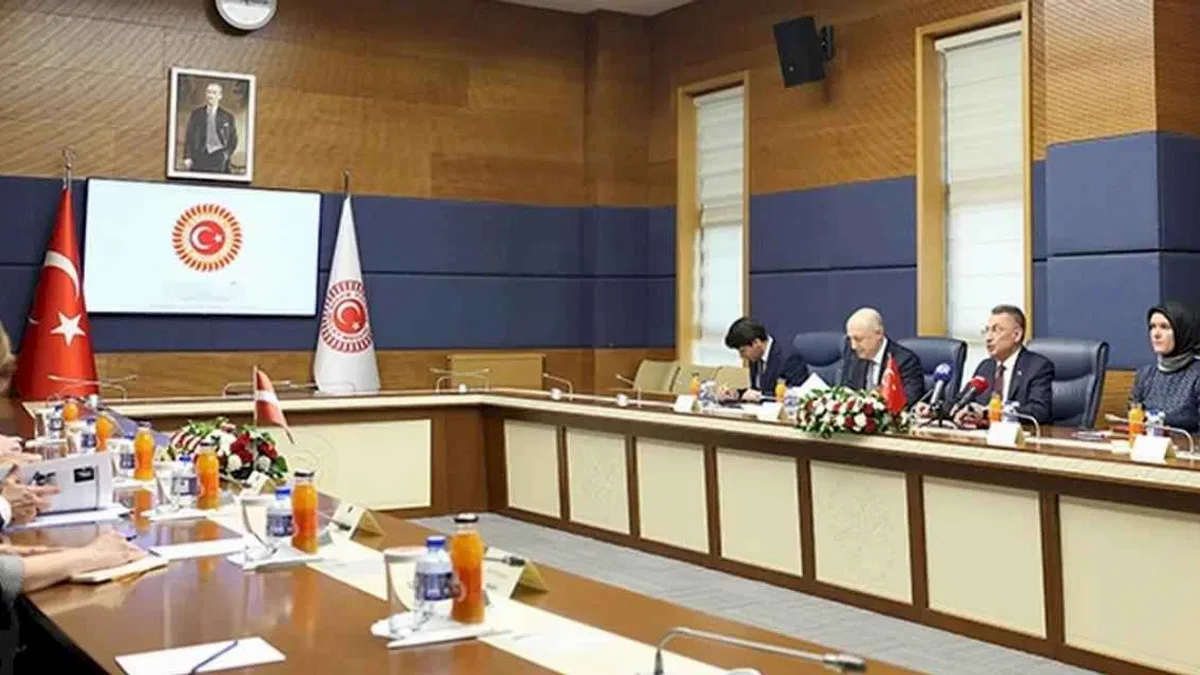 TBMM Dışişleri Komisyonu Letonya Bakanı'nı ağırladı