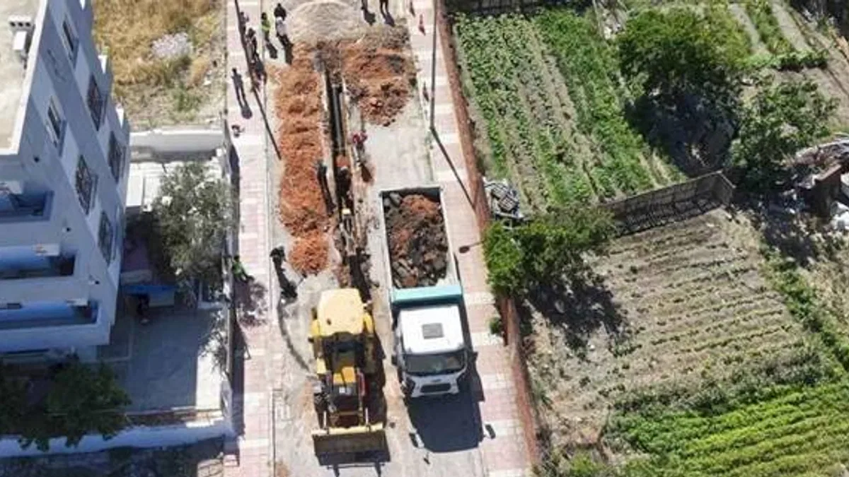 Manisa Ahmet Bedevi'de altyapı sorunu çözülüyor