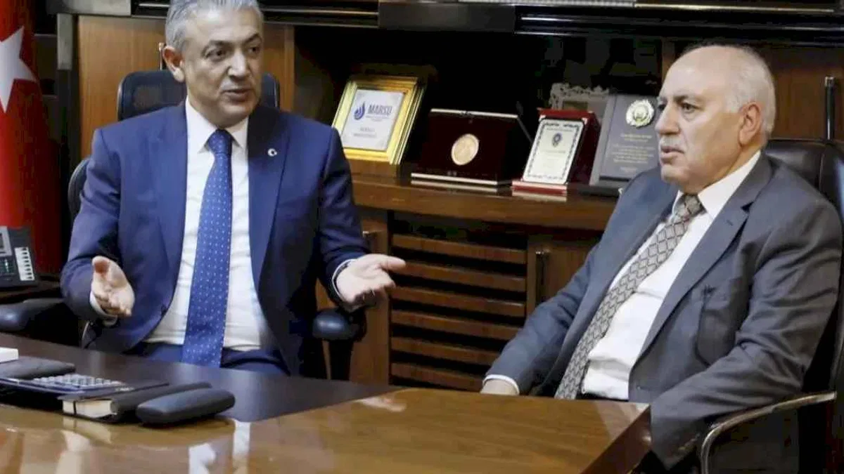 Mardin Valisi Akkoyun Başkan Hayrettin Demir’i ziyaret etti.