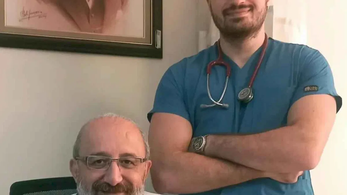 Bursa Mudanya'da baba-oğul aynı hastanede