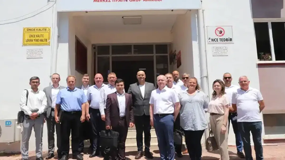 Akkuyu NGS Rus heyetinden Mersin Büyükşehir İtfaiyesi’ne ziyaret