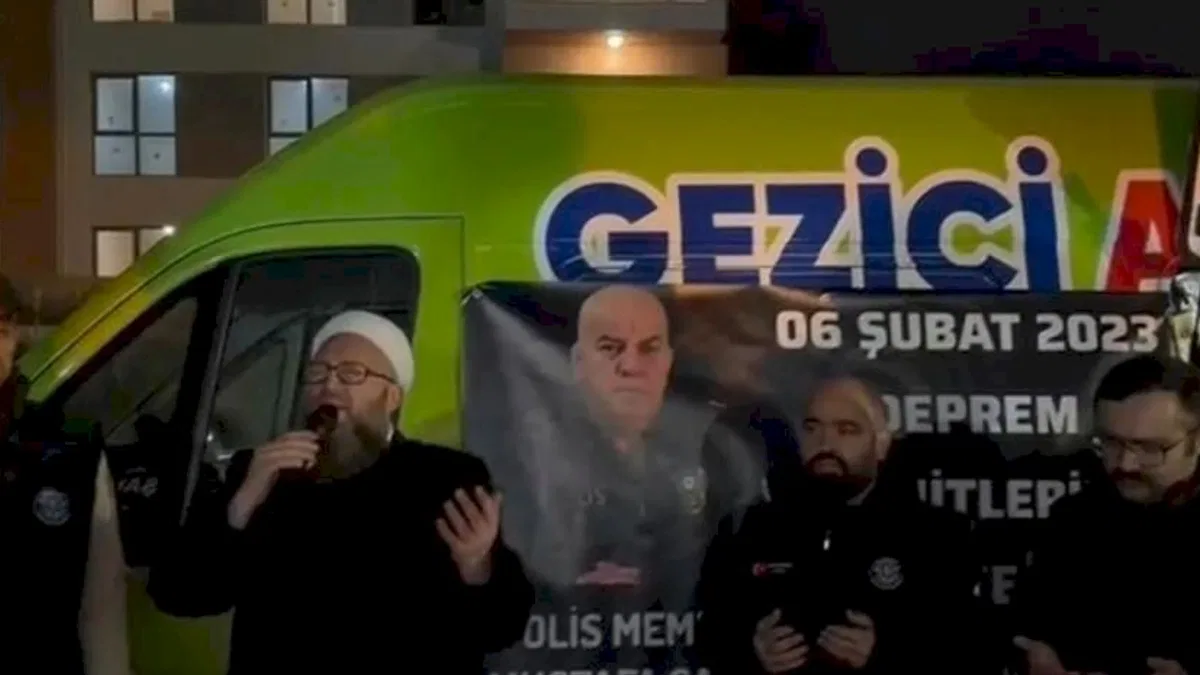 Deprem bölgesine destek veren polis memuru Mustafa Şahin'den anlamlı vefa