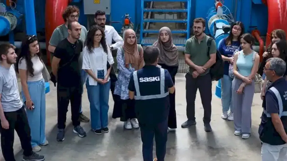 Geleceğin hekimleri SASKİ tesislerinde su ve atık su süreçlerini gözlemledi
