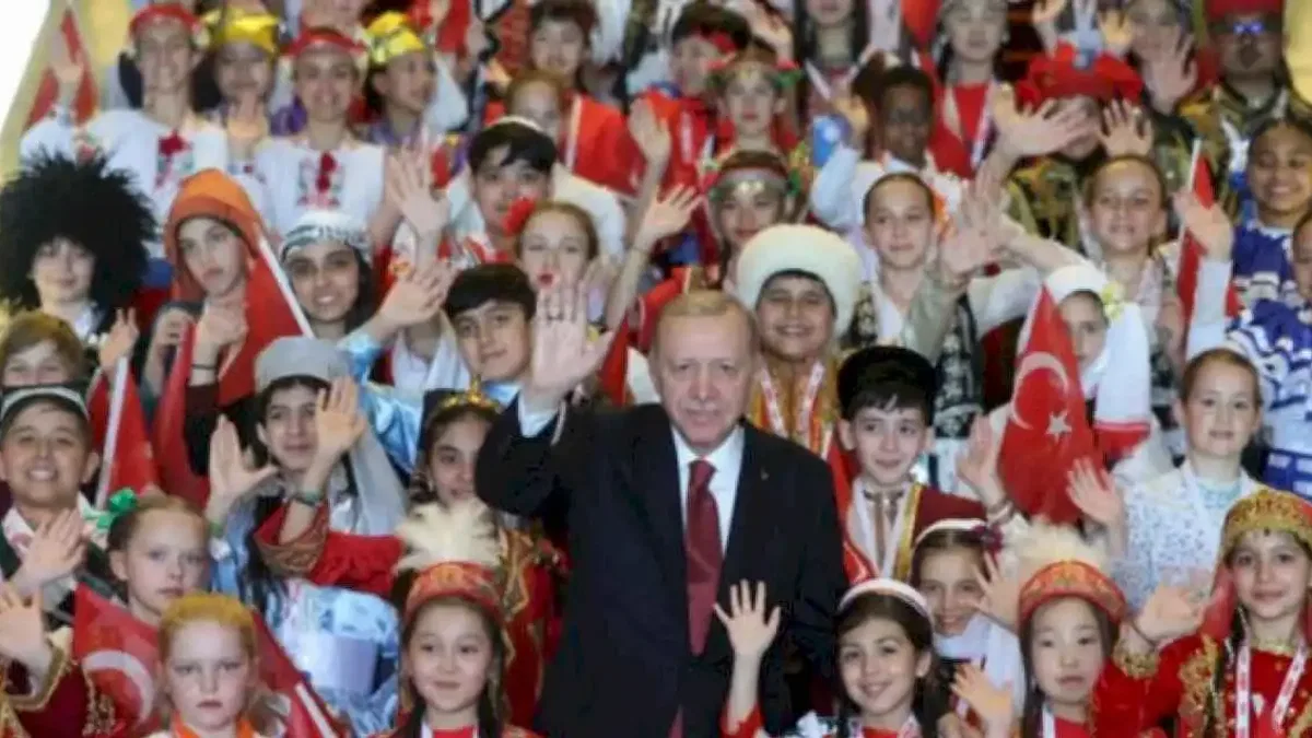 Dünya çocukları Beştepe'de