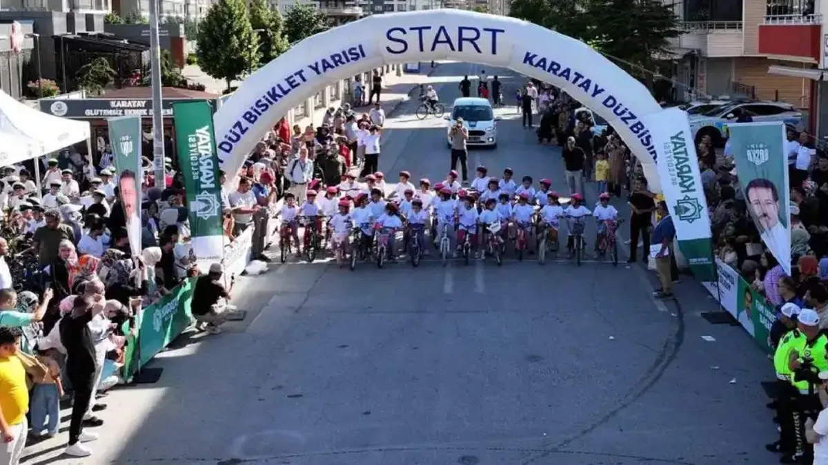 Konya Karatay'da 9. Düz Bisiklet'e ilgi yoğun oldu
