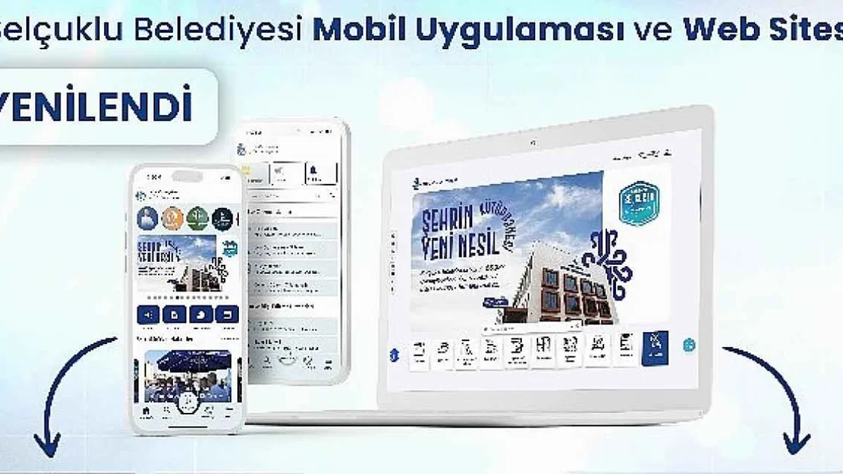 Selçuklu Belediyesi yenilenen web sitesi ve mobil uygulamasıyla vatandaşlara birçok yeniliği sunuyor
