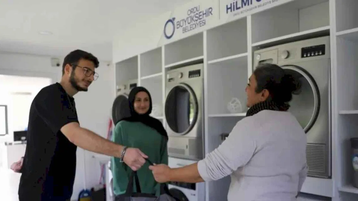Ordu'da gençler çamaşır derdine düşmüyor