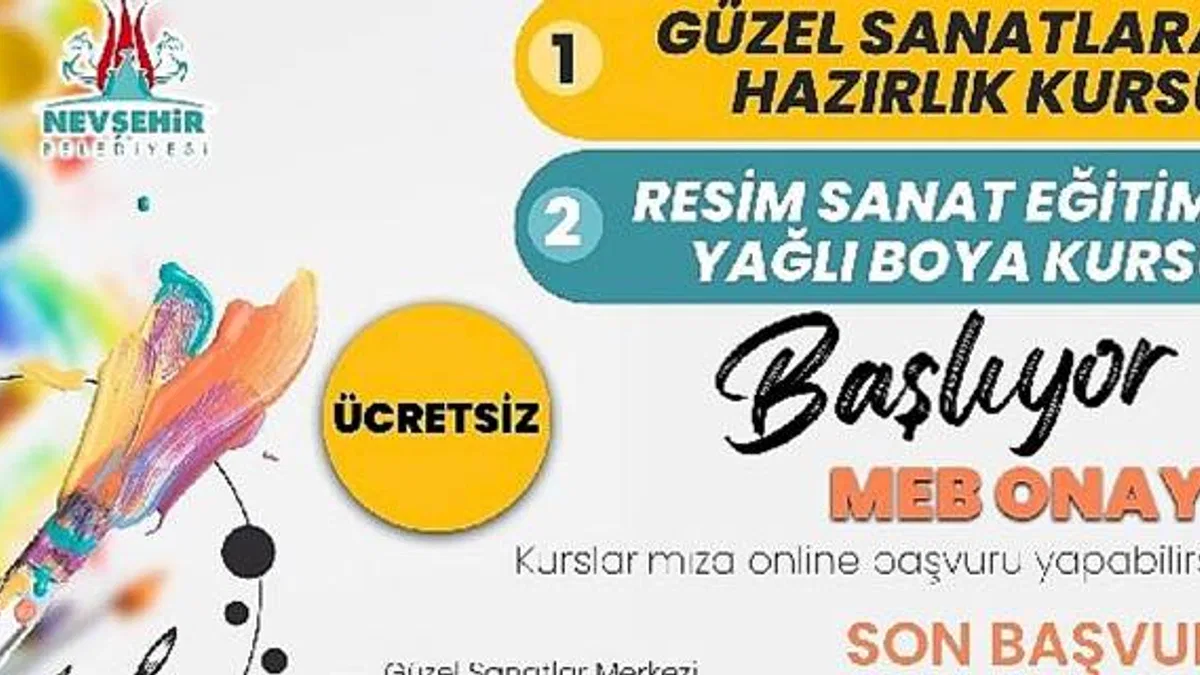 Güzel Sanatlar Fakültesi ve Liselerine hazırlanan gençler için ücretsiz kurs