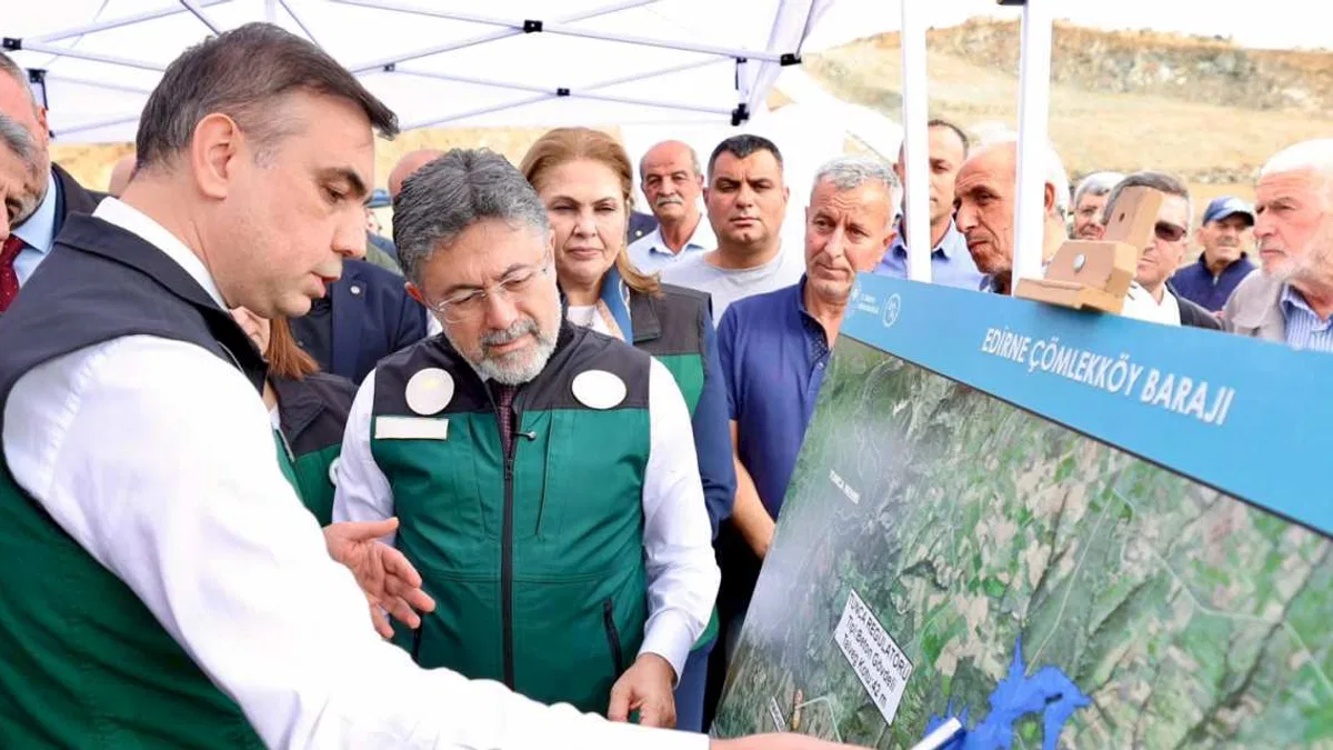 Edirne Çömlekköy Barajı 2028 yılında tamamlanacak